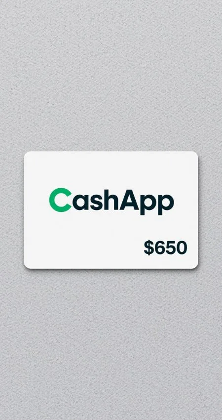 CashApp $650 Gift Card