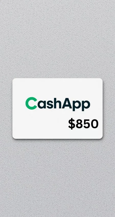 CashApp $850 Gift Card