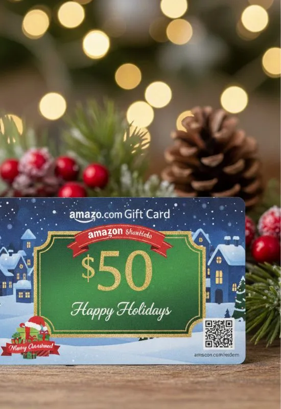 Christmas Gift Cards Amazon 50