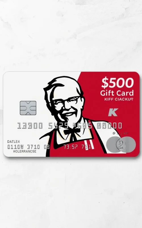 KFC $500 Gift Cards