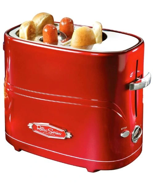 Nostalgia 2 Slot Hot Dog and Bun Toaster