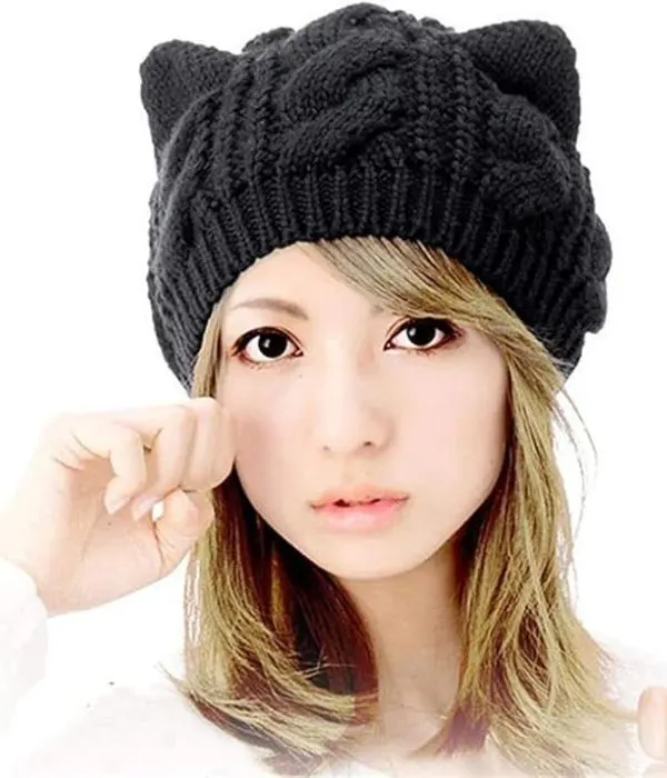 Women Girls Boys Teens Cute CAT Kitty Ears Hats