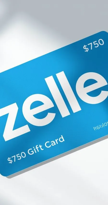 Zelle $750 Gift Cards