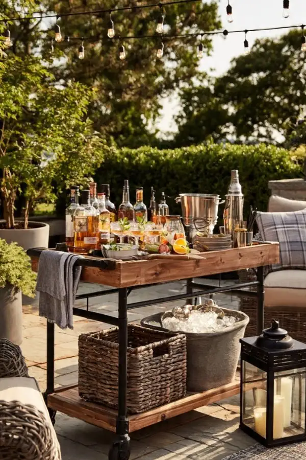 Backyard Bar Cart