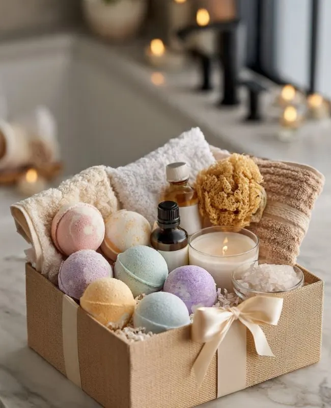 Bath Bomb and Spa Set