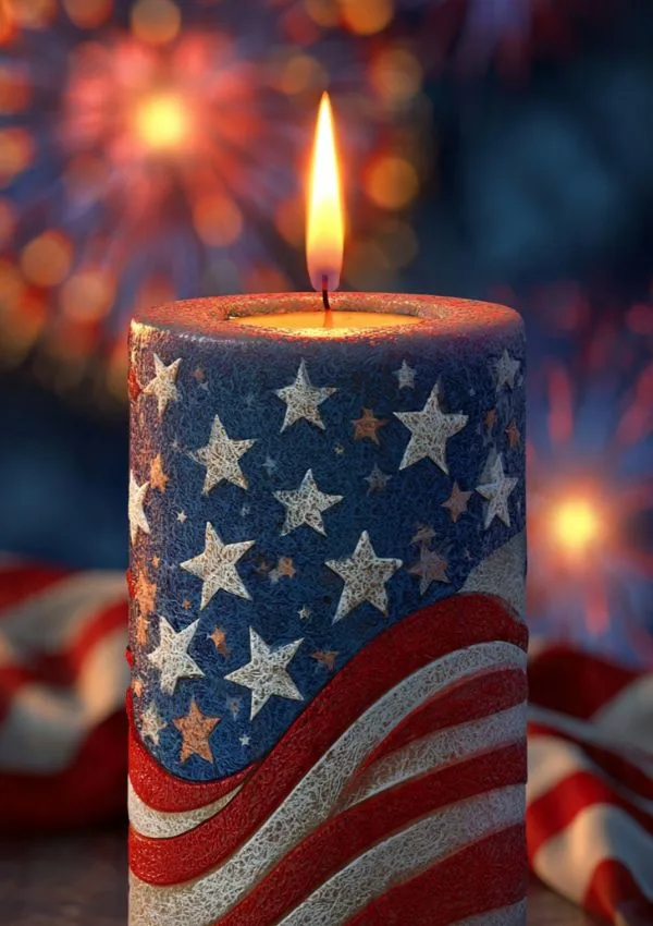 4th of July Candle