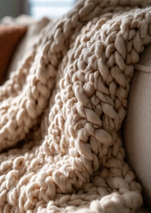 Chunky Knit Blanket