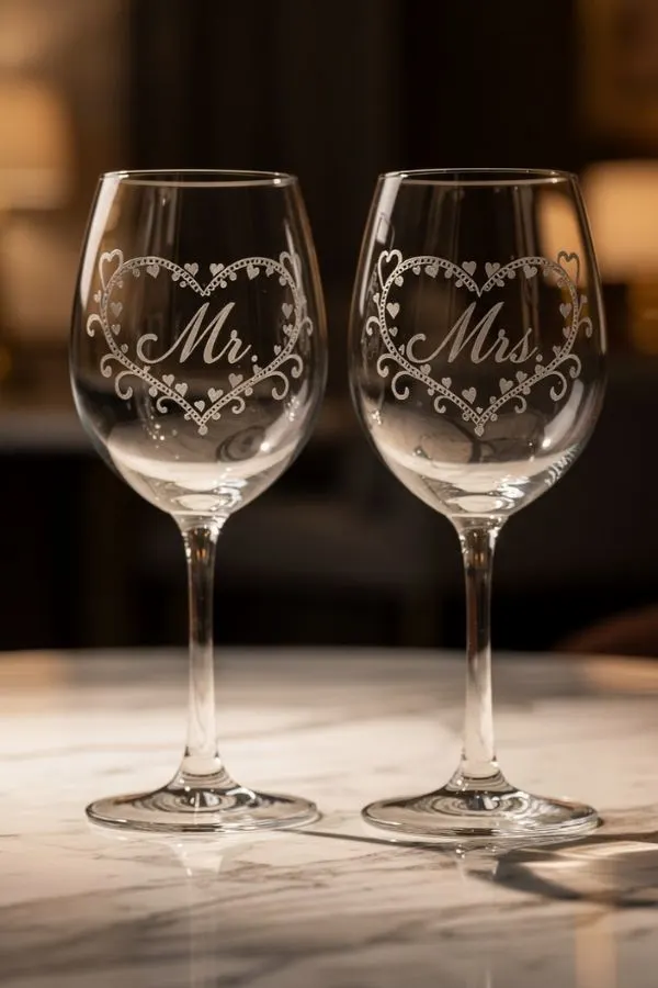 Couples Wine Glass Set