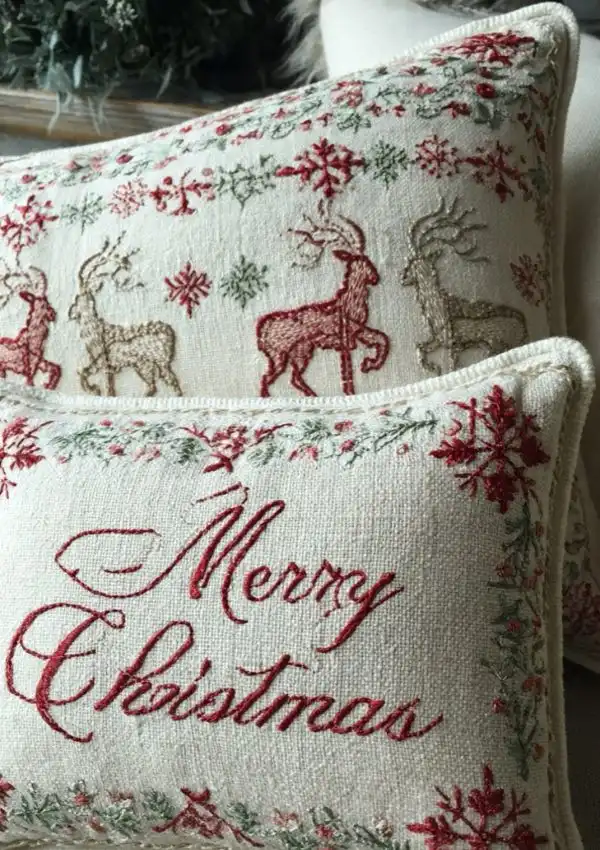 Custom Embroidered Pillow