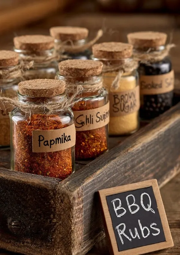 DIY BBQ Spice Jar Set