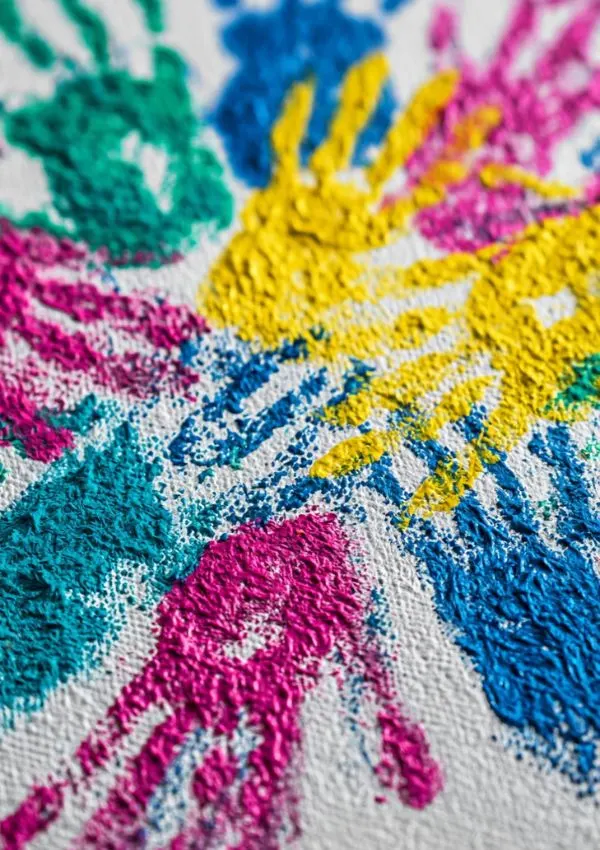DIY Handprint Canvas Art