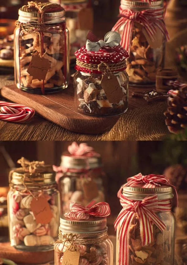 Decorated Gift Jars