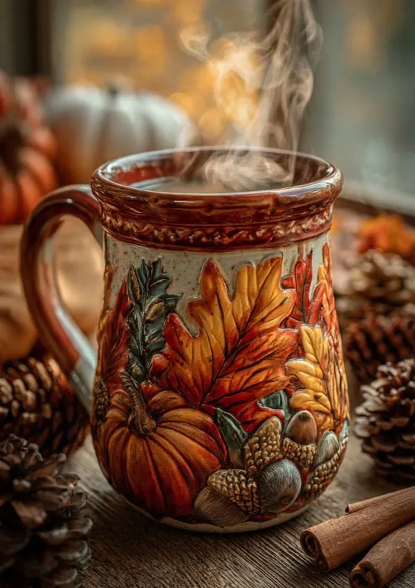 Decorative Fall Mug