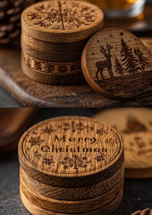 Engraved Wooden Coasters