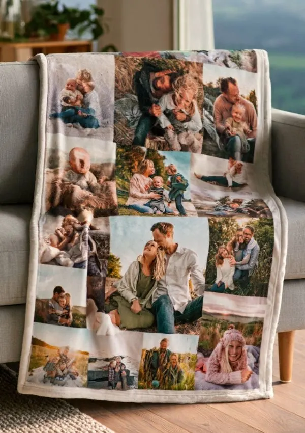 Family Photo Blanket