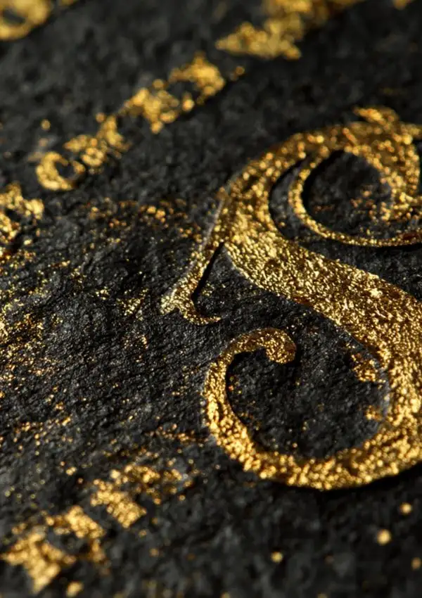 Gold Foil Poster