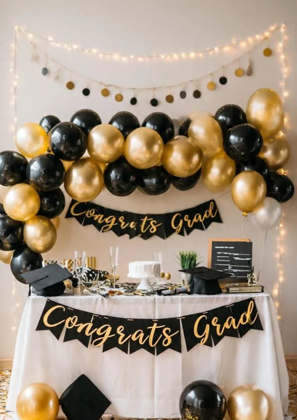 Graduation Theme Party Setup