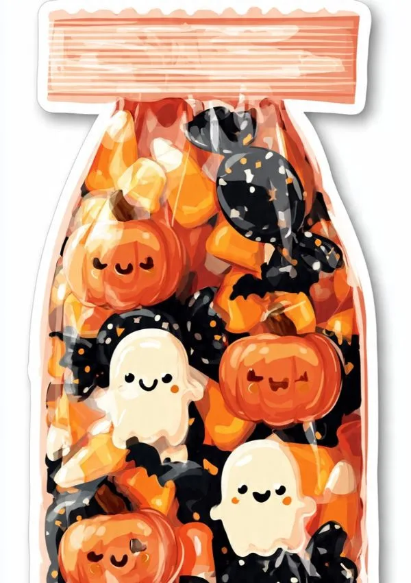Halloween Sticker Treat Bag