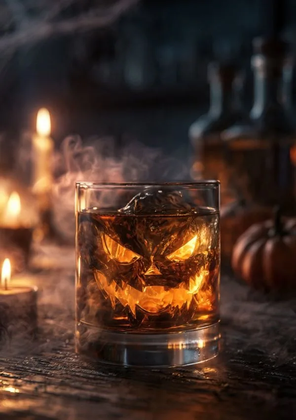 Halloween Whiskey Glass