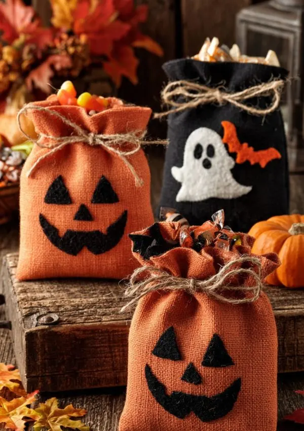 Handmade Halloween Treat Bags (1)