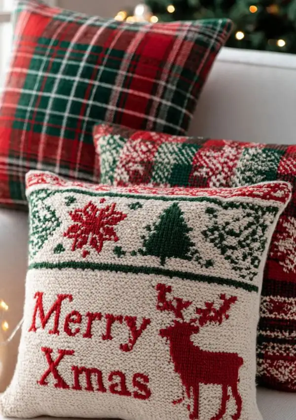 Holiday Throw Pillow Covers