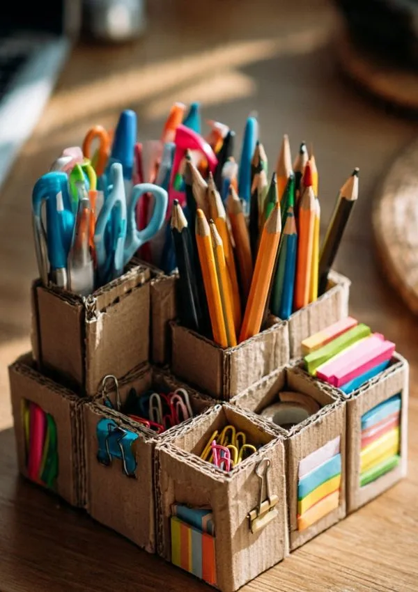 Homemade Desk Organizer