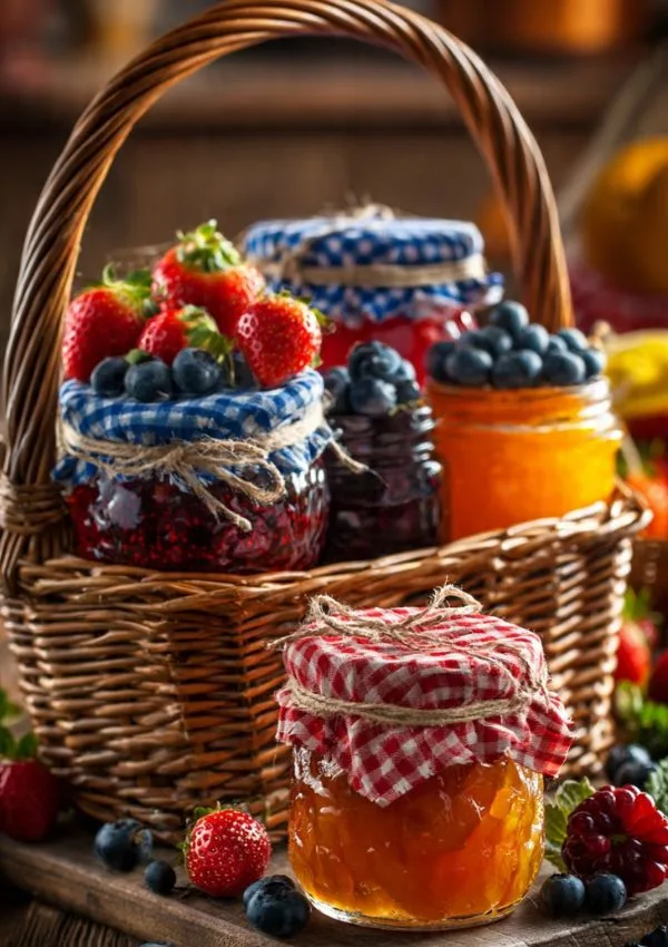 Homemade Jam Basket