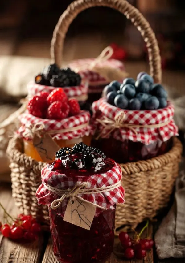 Homemade Jam Basket
