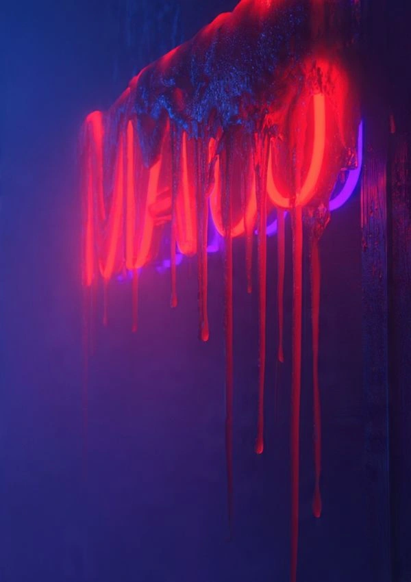 Horror Neon Sign