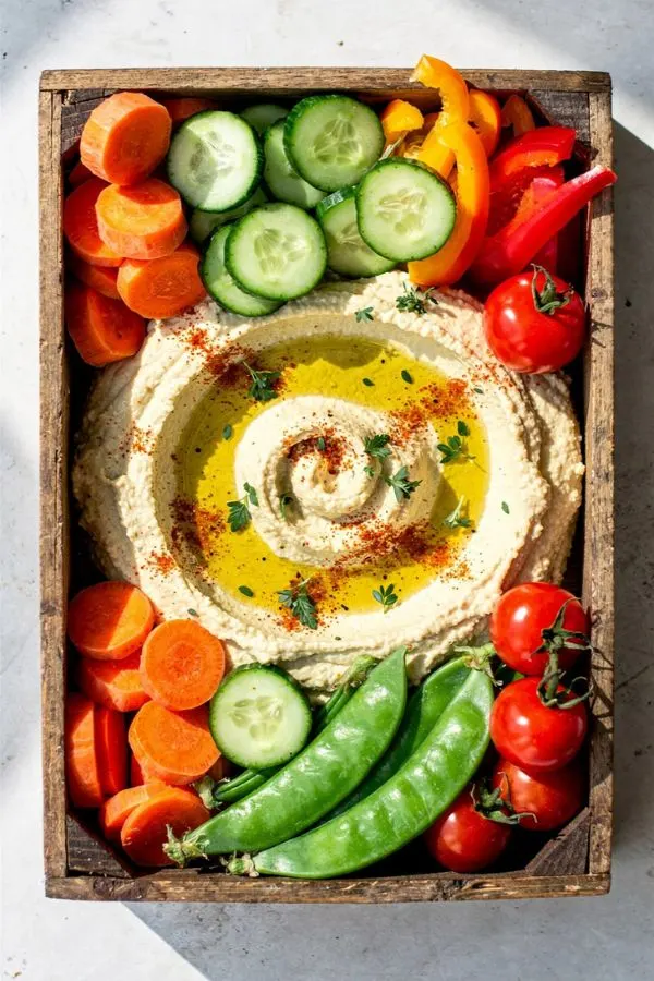 Hummus and Veggie Box