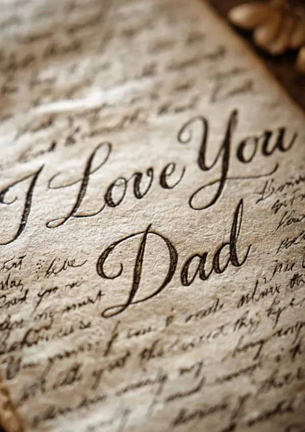 “I Love You Dad” Letter