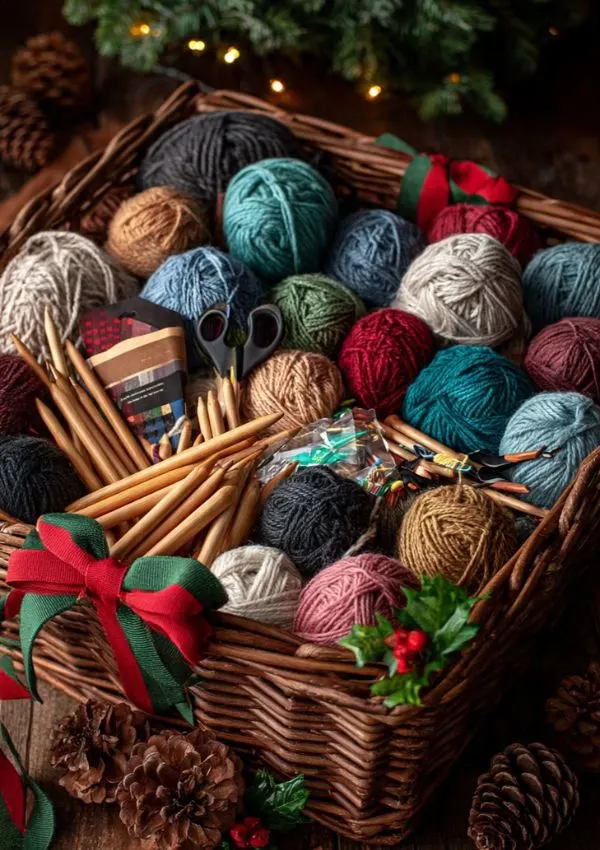 Knitting Gift Basket
