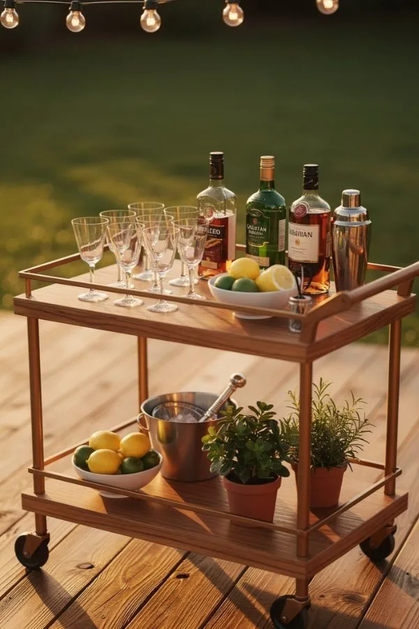 Outdoor Bar Cart