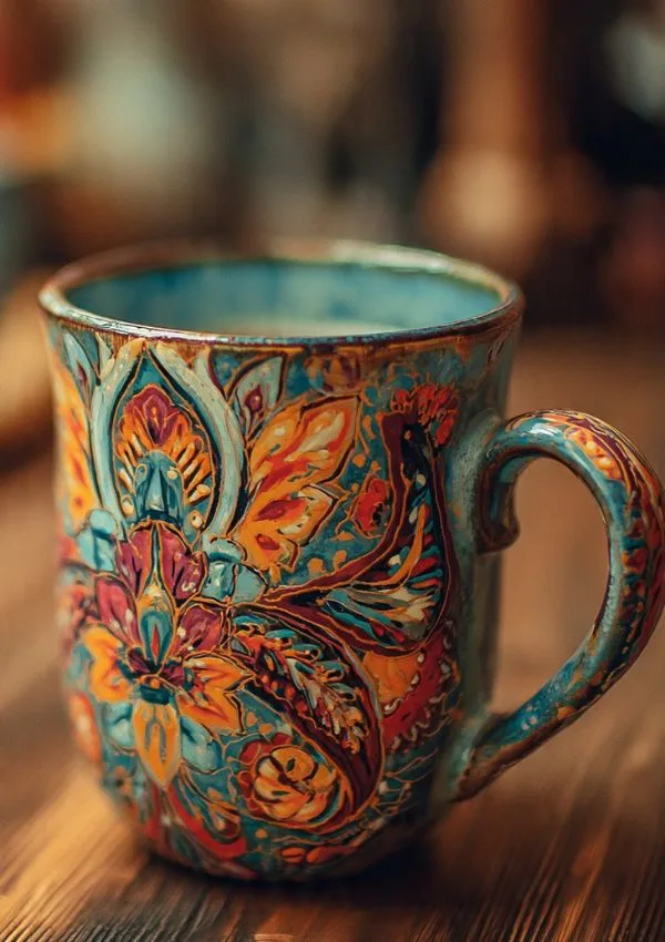 Painted Coffee Mug