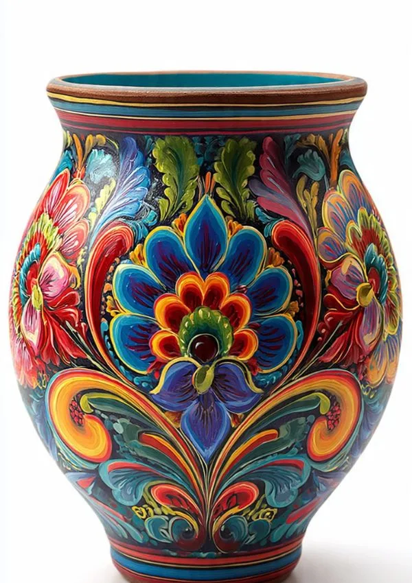 Painted Flower Pot