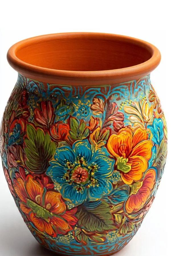 Painted Flower Pot