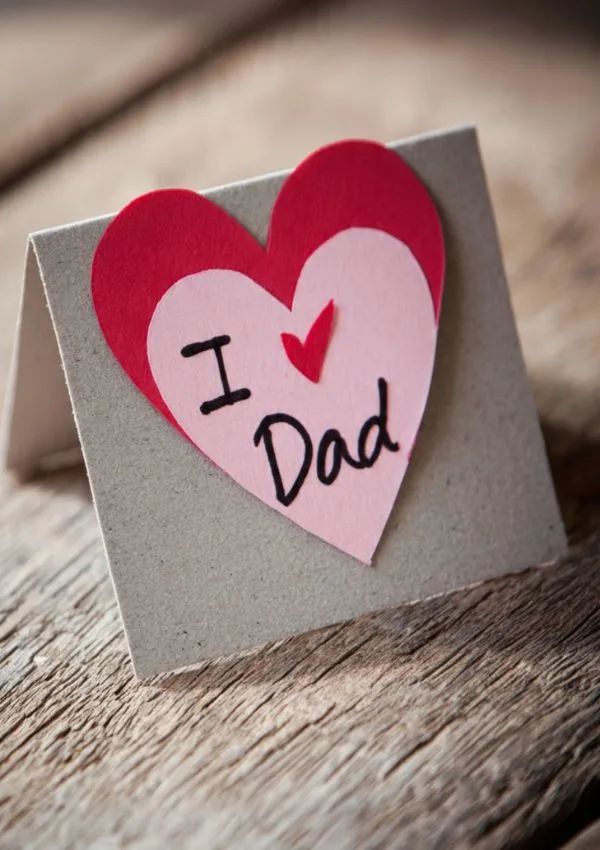 Paper Heart Message Card