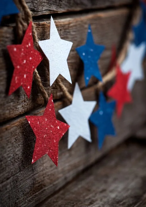 Patriotic Star Garland