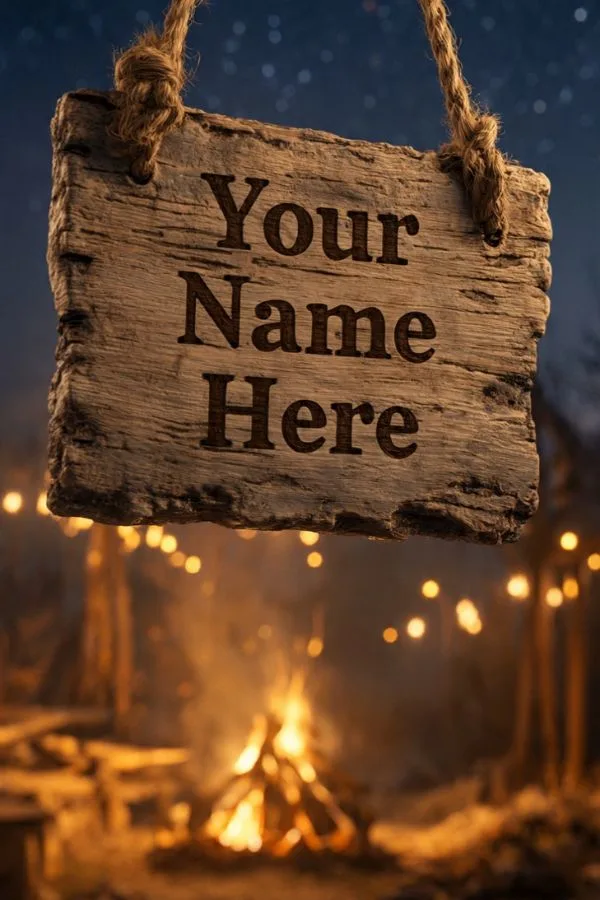 Personalized Campfire Sign