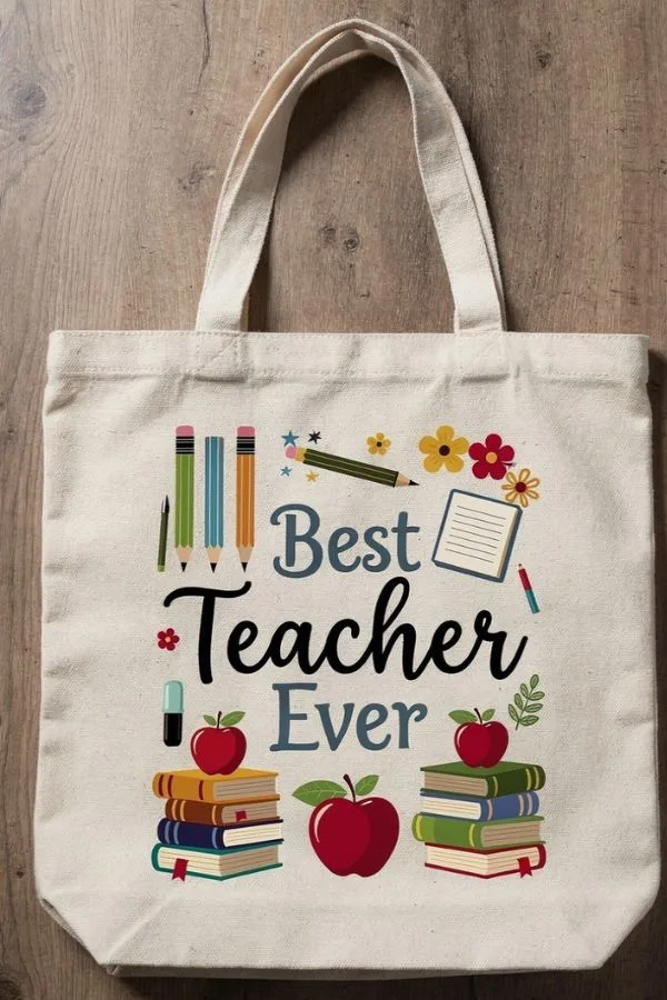 Personalized Teacher Tote