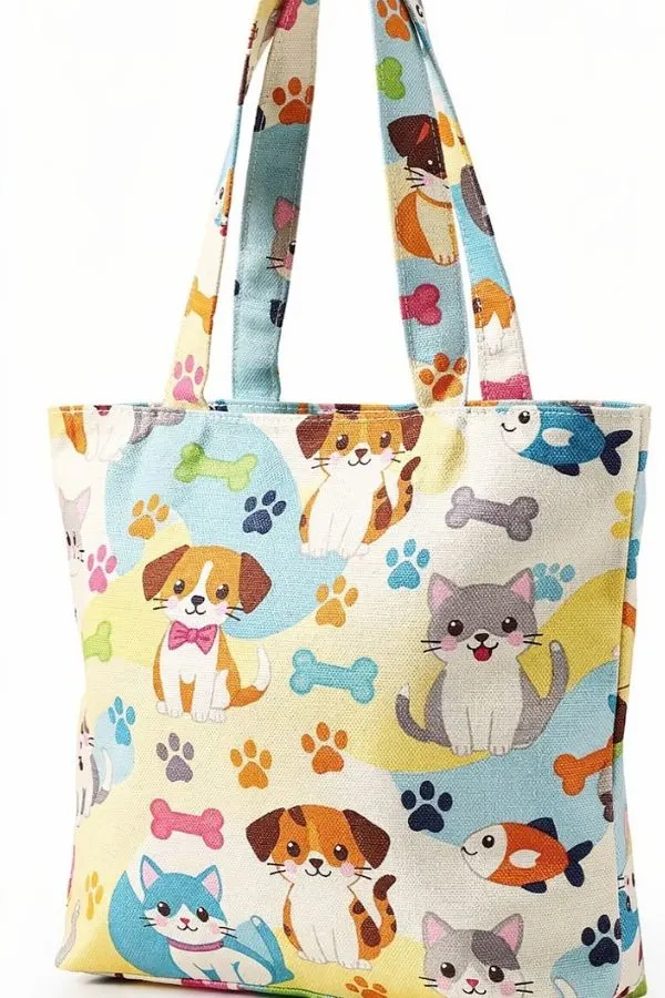 Pet-Themed Tote Bag