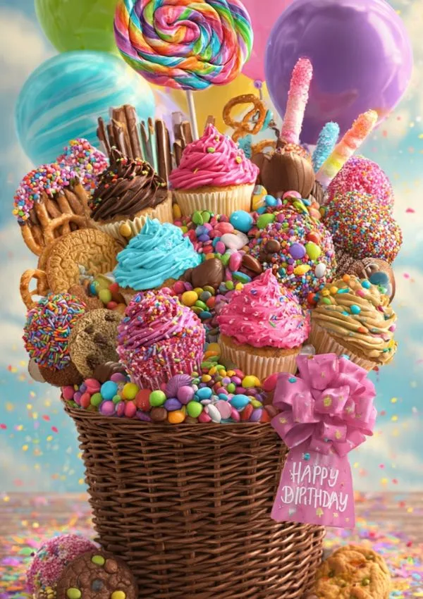 Sweet Treat Birthday Basket