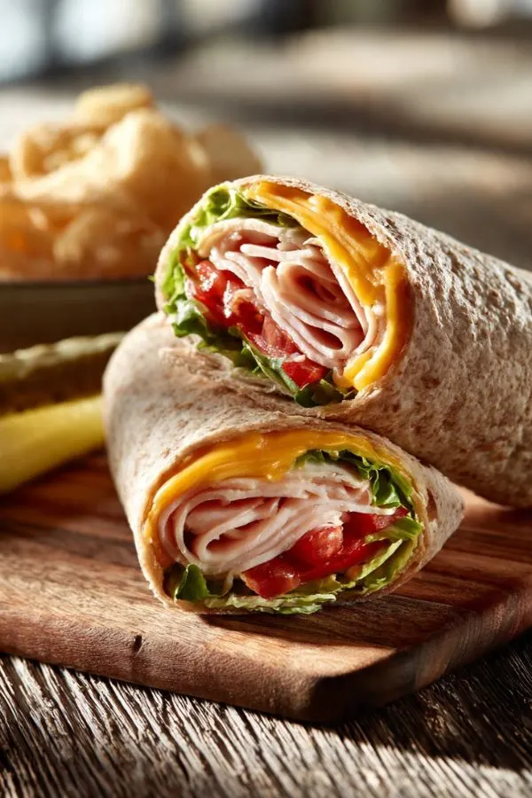 Turkey and Cheese Wrap