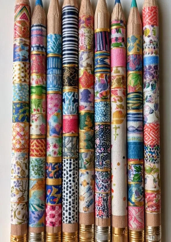Washi Tape Pencils