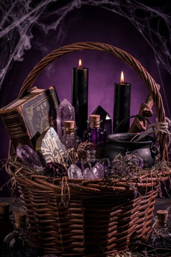 Witch-Themed Basket
