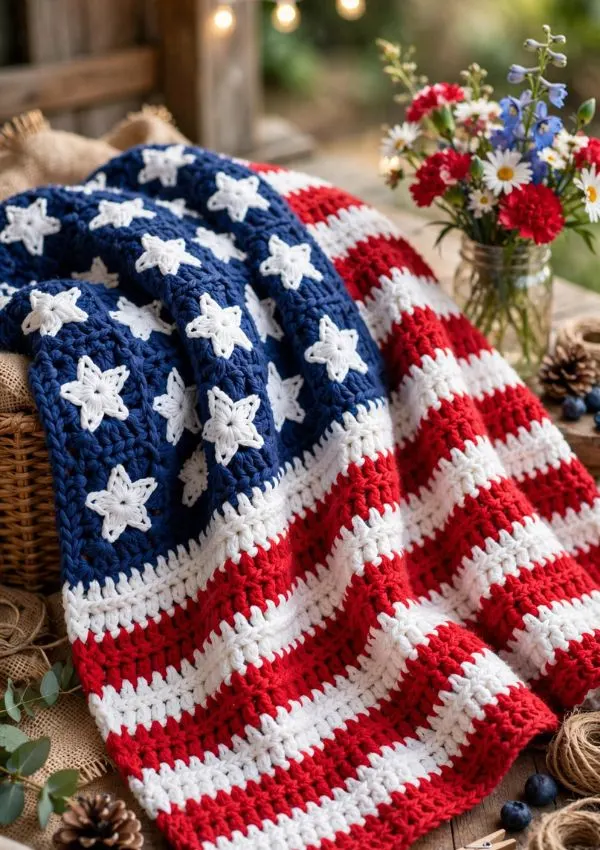 4th of July Crochet Blanket