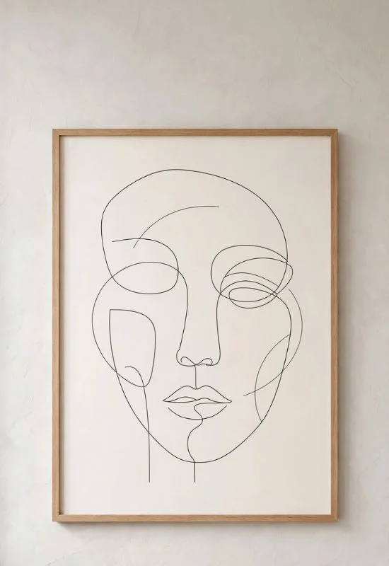 Abstract Face Print