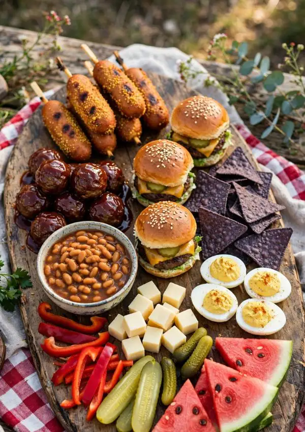 All-American BBQ Snack Board