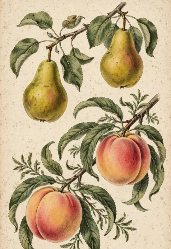 Antique Fruit Print