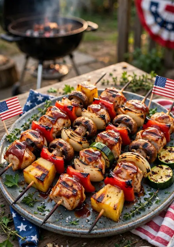 BBQ Chicken Skewers